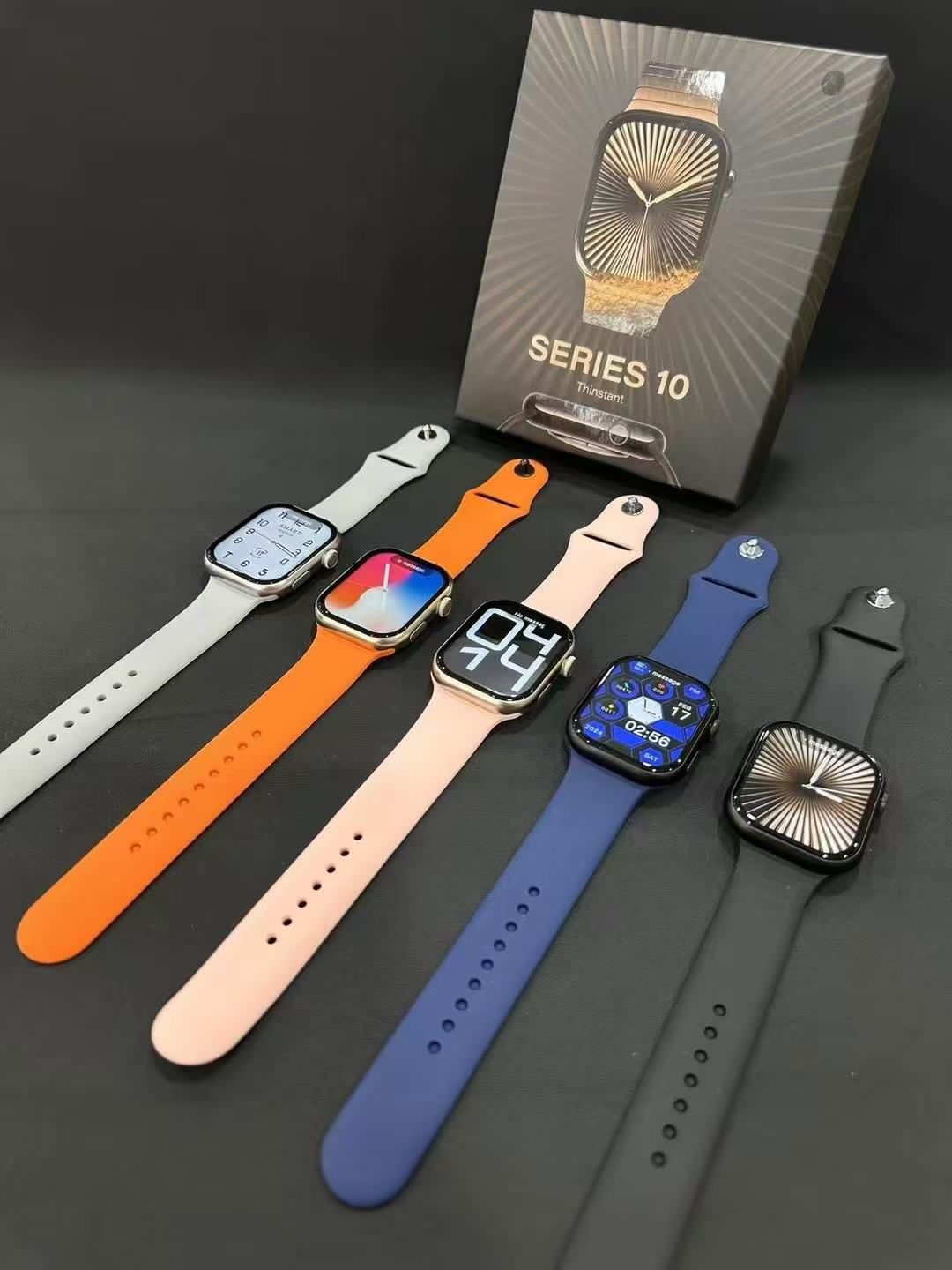 Series 10 Smart Watch (Black & Gold Tone) - 7-in-1 Ultimate Strap Collection