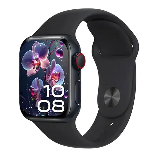 Premium Black Series 10 Look Smartwatch with Single Silicone Strap