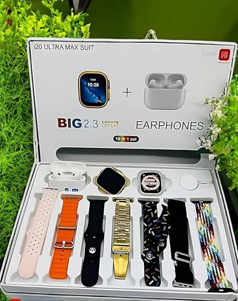 👉 Big 2.3” Ultra Smart Watch 10-in-1 | HD Display + Bluetooth Calling + Full Combo