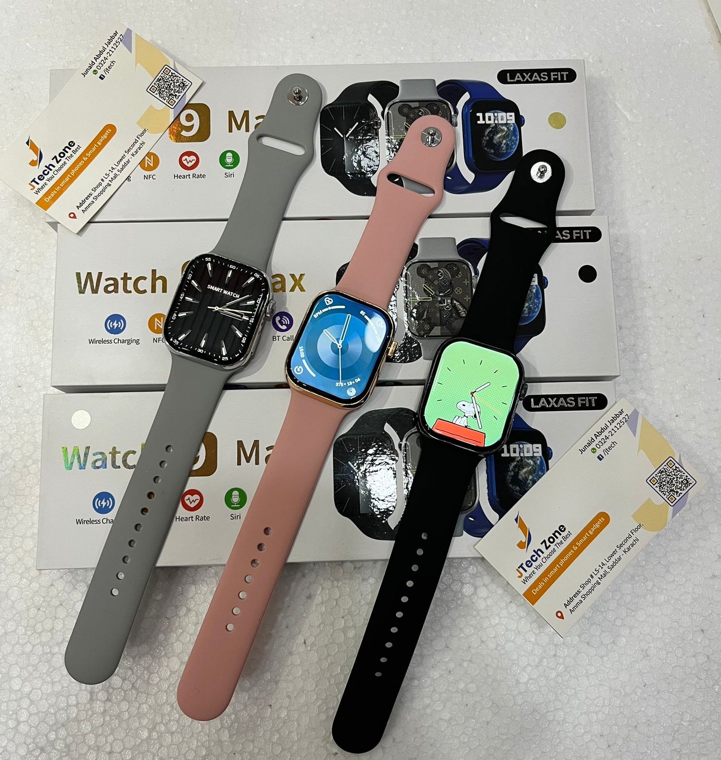 Smart 9 Max Calling Watch (Single Strap) - Large Display Fitness Tracker for Men & Women