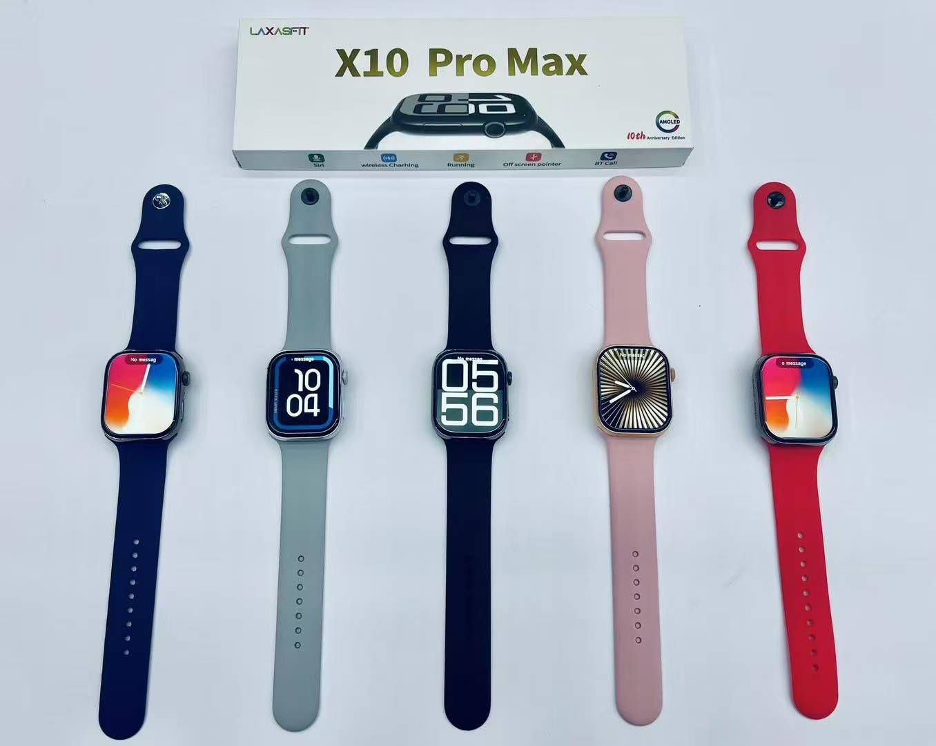 X10 Pro Max Smart Watch – HD Display, Fitness Tracker, Wireless Charger