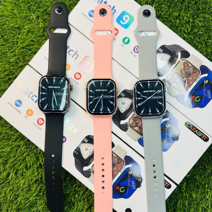 Smart 9 Max Calling Watch (Single Strap) - Large Display Fitness Tracker for Men & Women