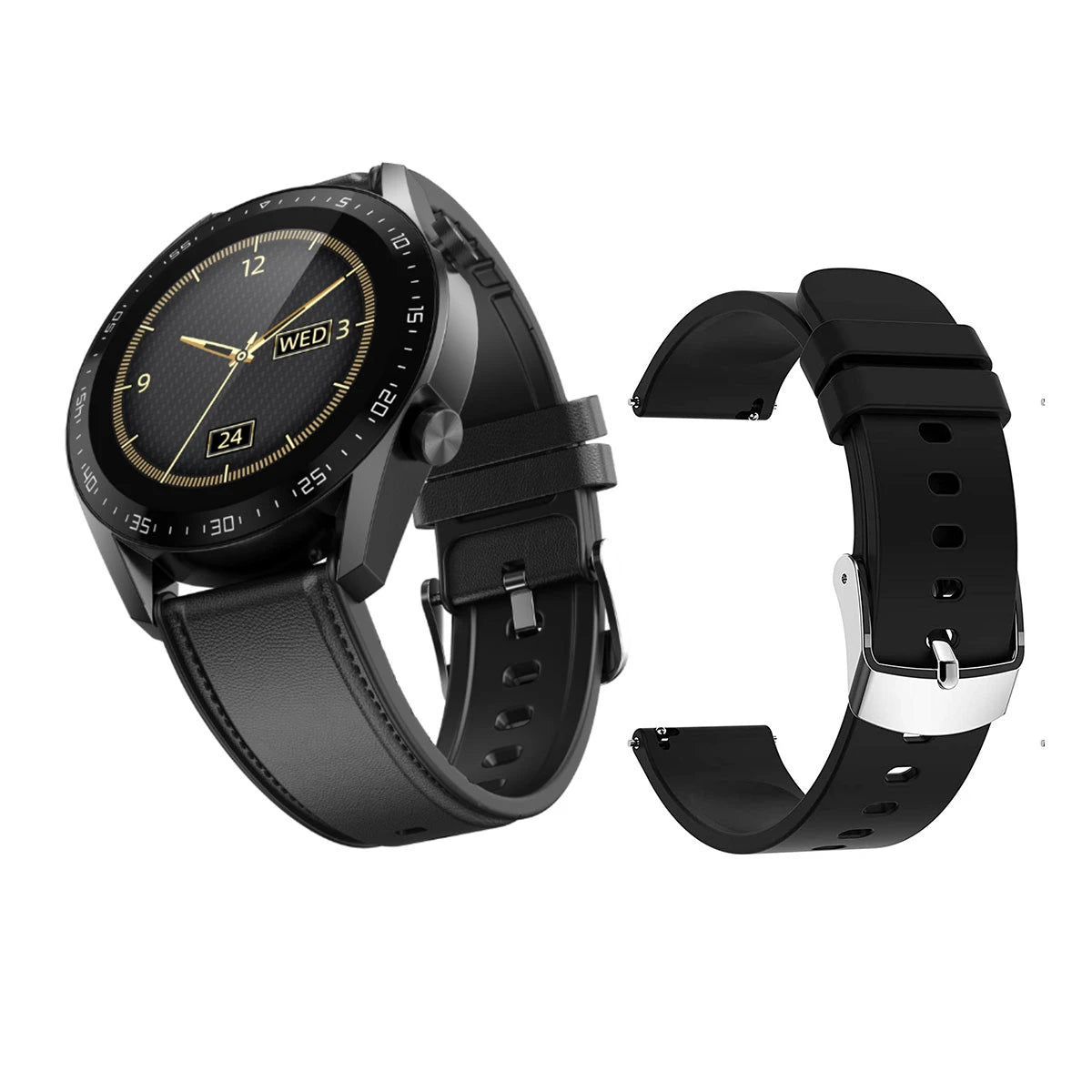 Elegant GT1 Smartwatch with Round Screen - Health Monitoring for Android/iOS