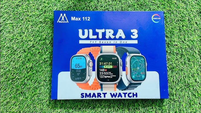 👉 Max112 Ultra 2 Smart Watch 7-in-1 Set – Premium Design + Multi Straps